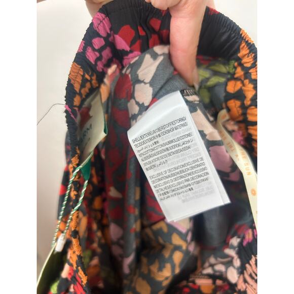 Farm Rio NWT Leopard Print Fringe Beaded High Waist Pants Multicolor XS - Picture 11 of 12